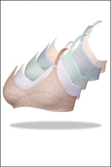 Grey Luxury Everyday Knitted Cotton Bra