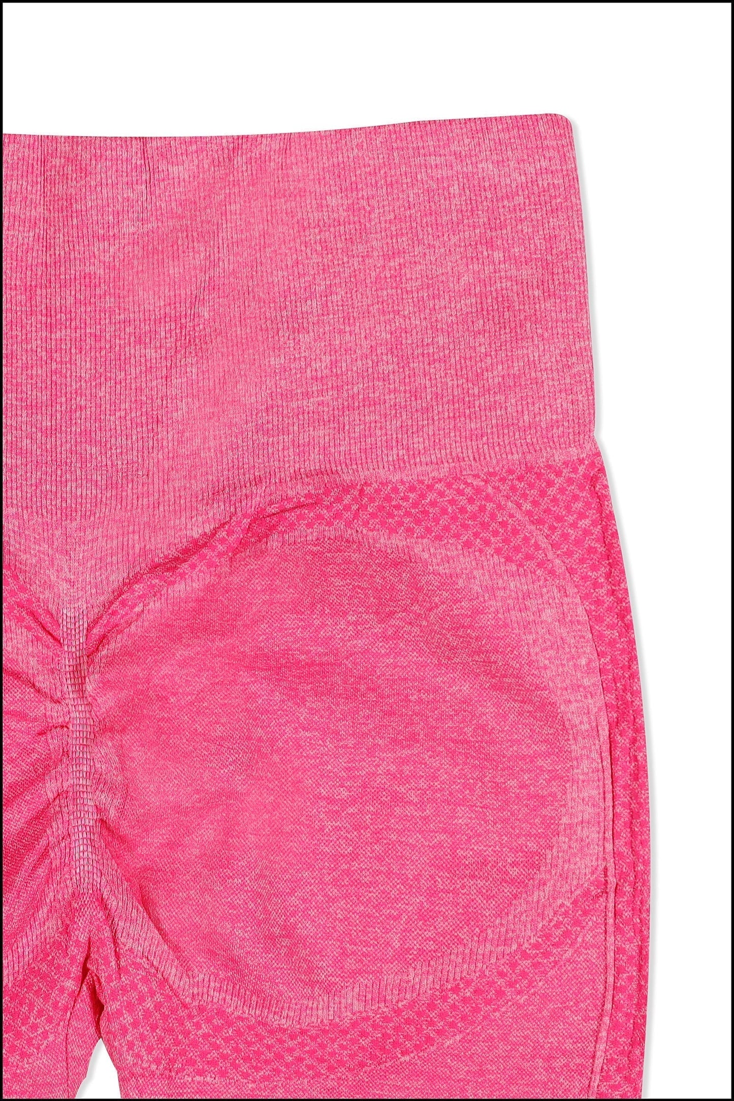 Pink Cotton Seamless Sports Bra with Cotton Slim Leggings Set