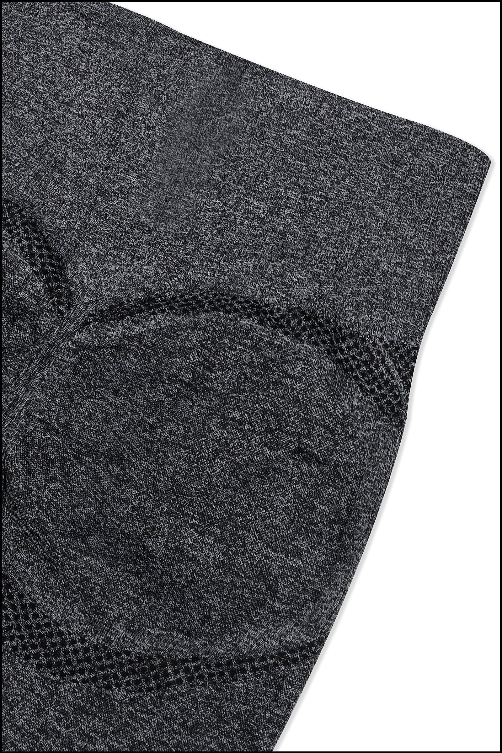 Grey Cotton Seamless Sports Bra with Cotton Slim Leggings Set