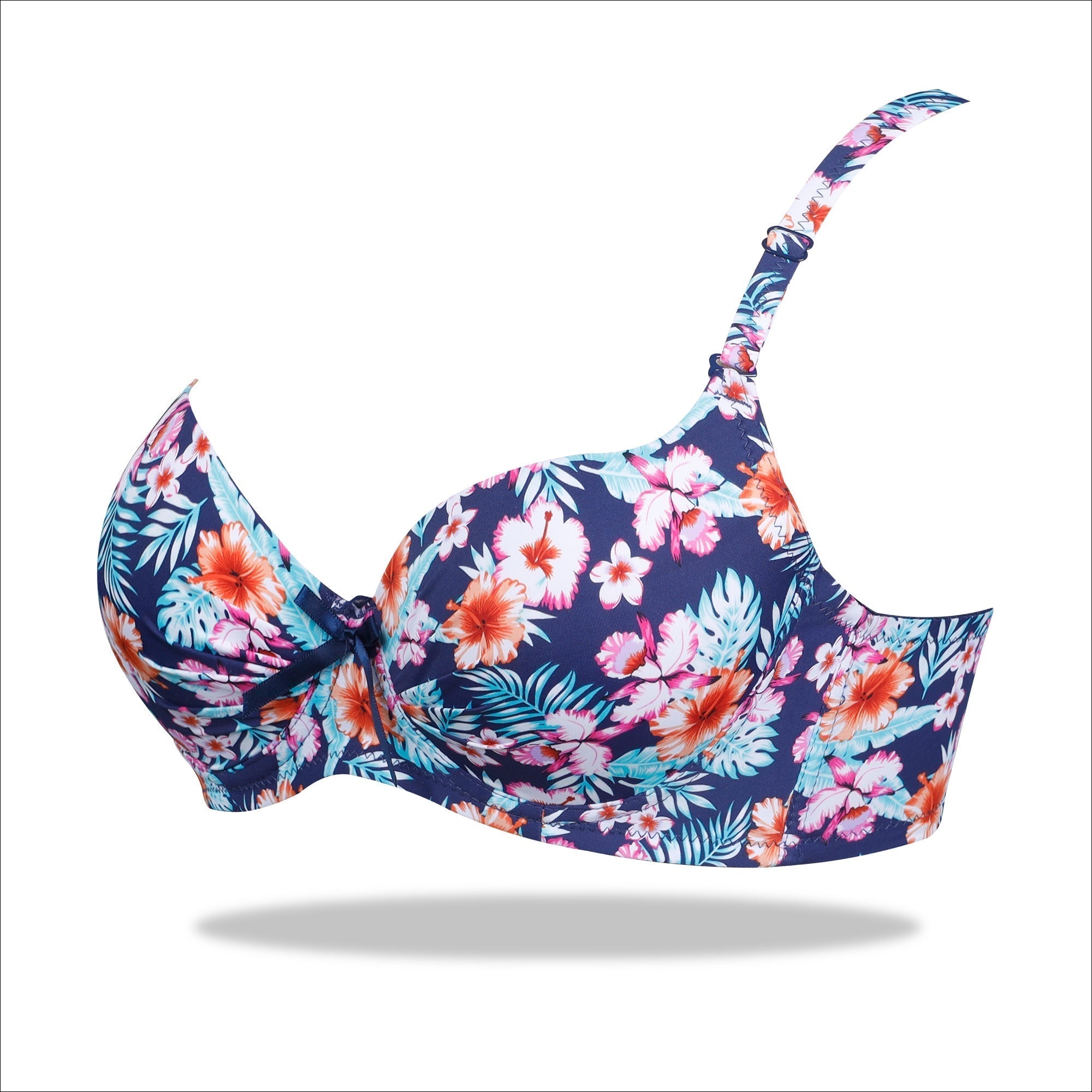 Blue Weightless Padded Scoop Bra