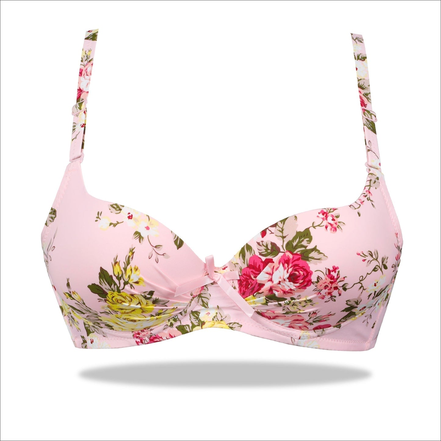 Red Weightless Padded Scoop Bra