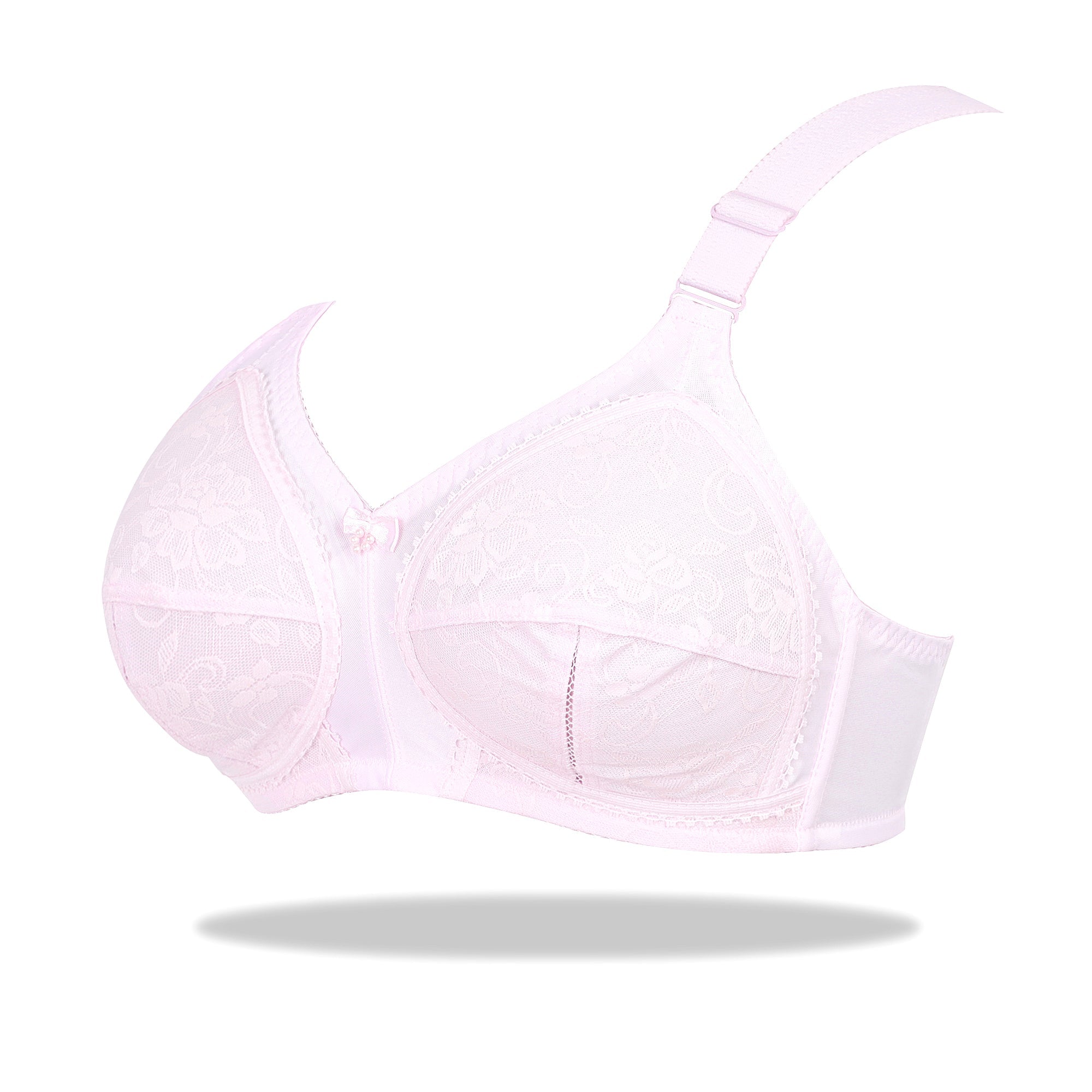 Maroon Doreen Bra - Cotton Full Coverage Non-Padded Wirefree Bra