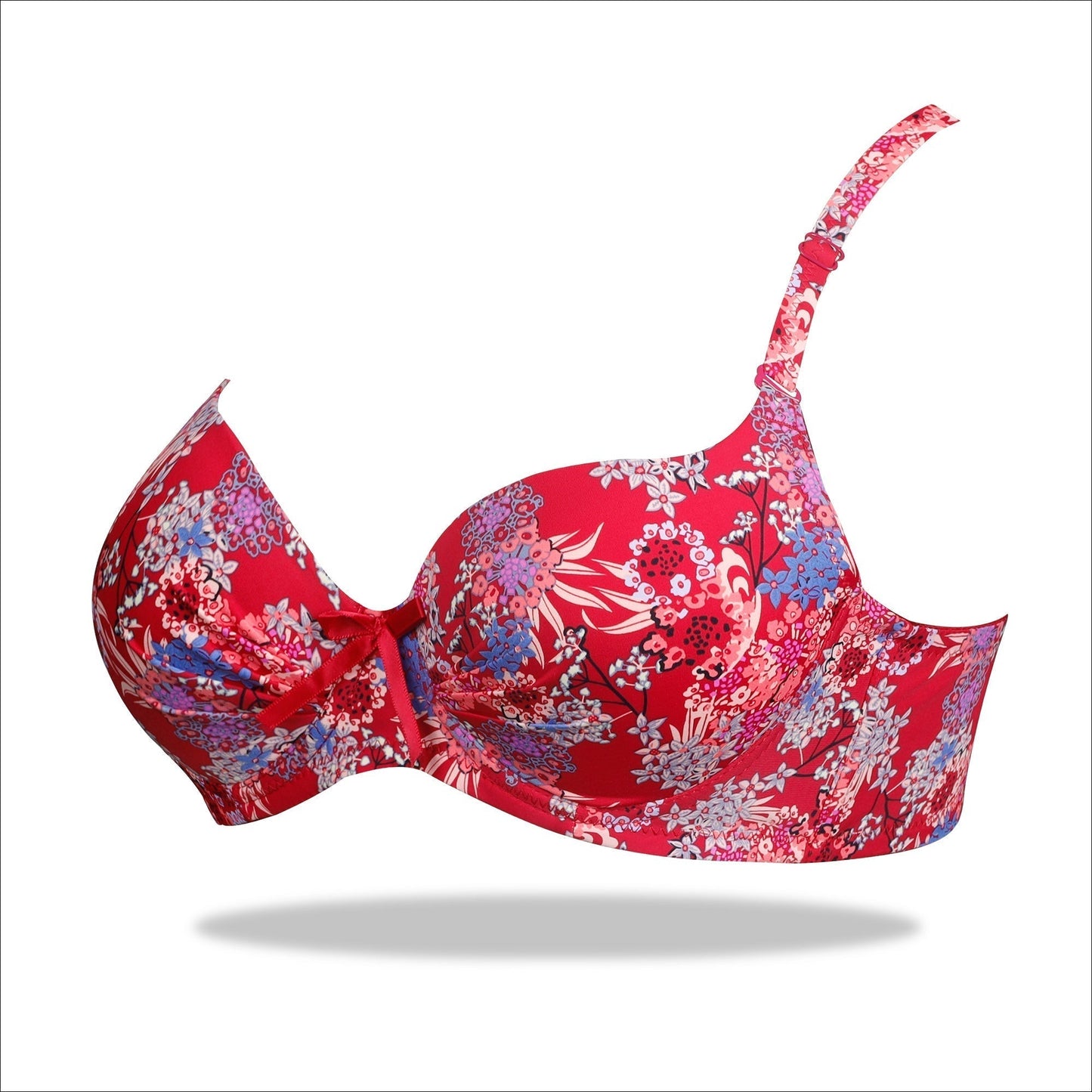 Red Weightless Padded Scoop Bra