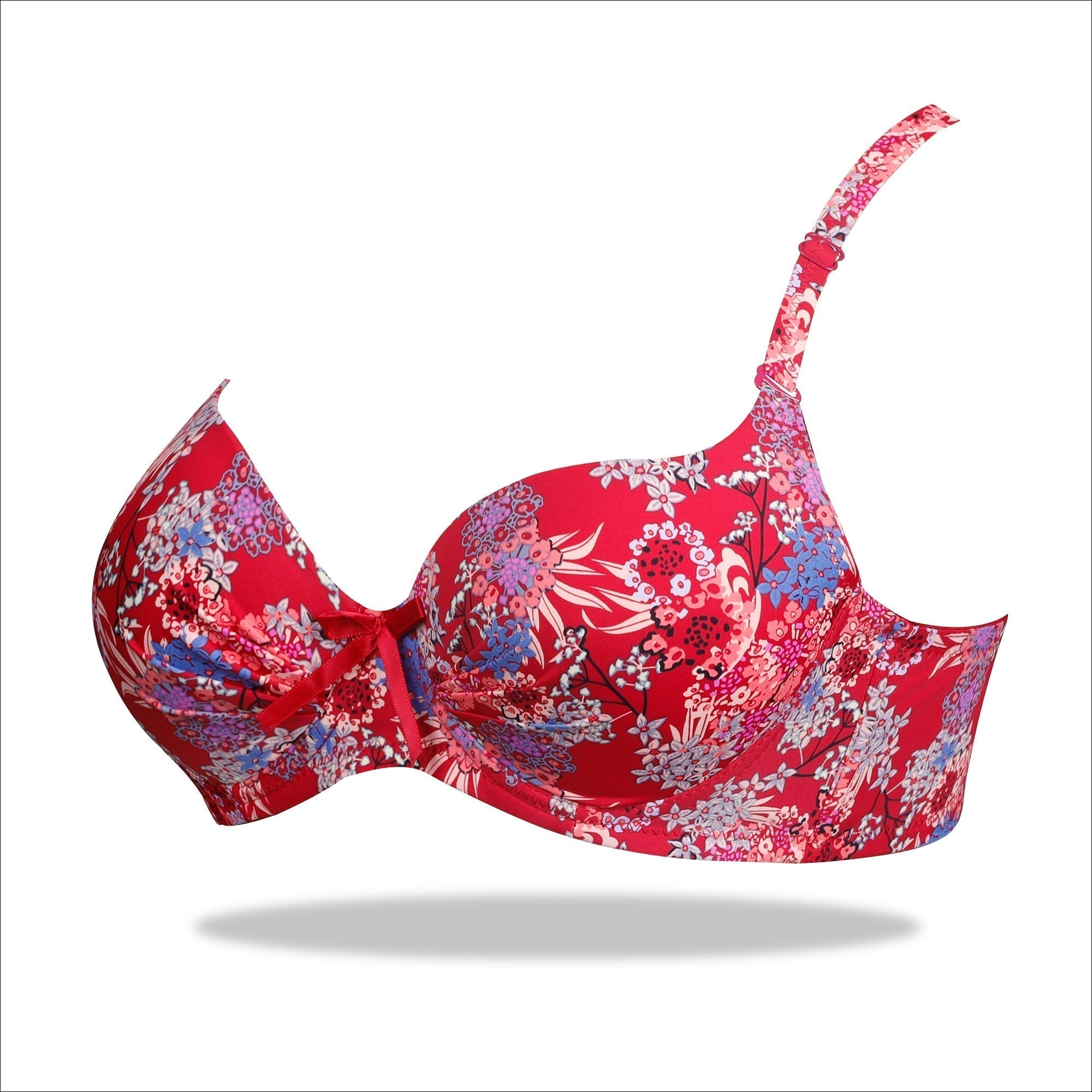 Red Weightless Padded Scoop Bra