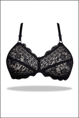 Black Daisy - Full Soft Net Stretchable Non-Wired Bra