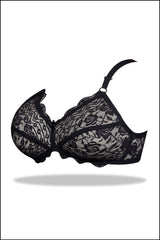 Maroon Daisy - Full Soft Net Stretchable Non-Wired Bra