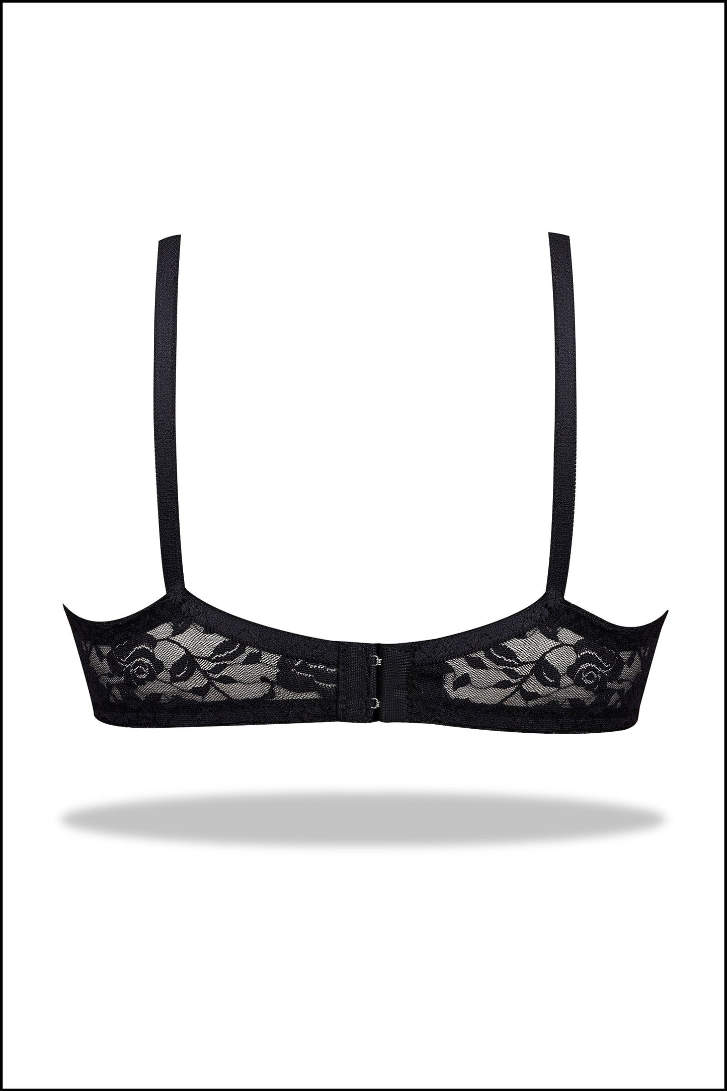 Maroon Daisy - Full Soft Net Stretchable Non-Wired Bra