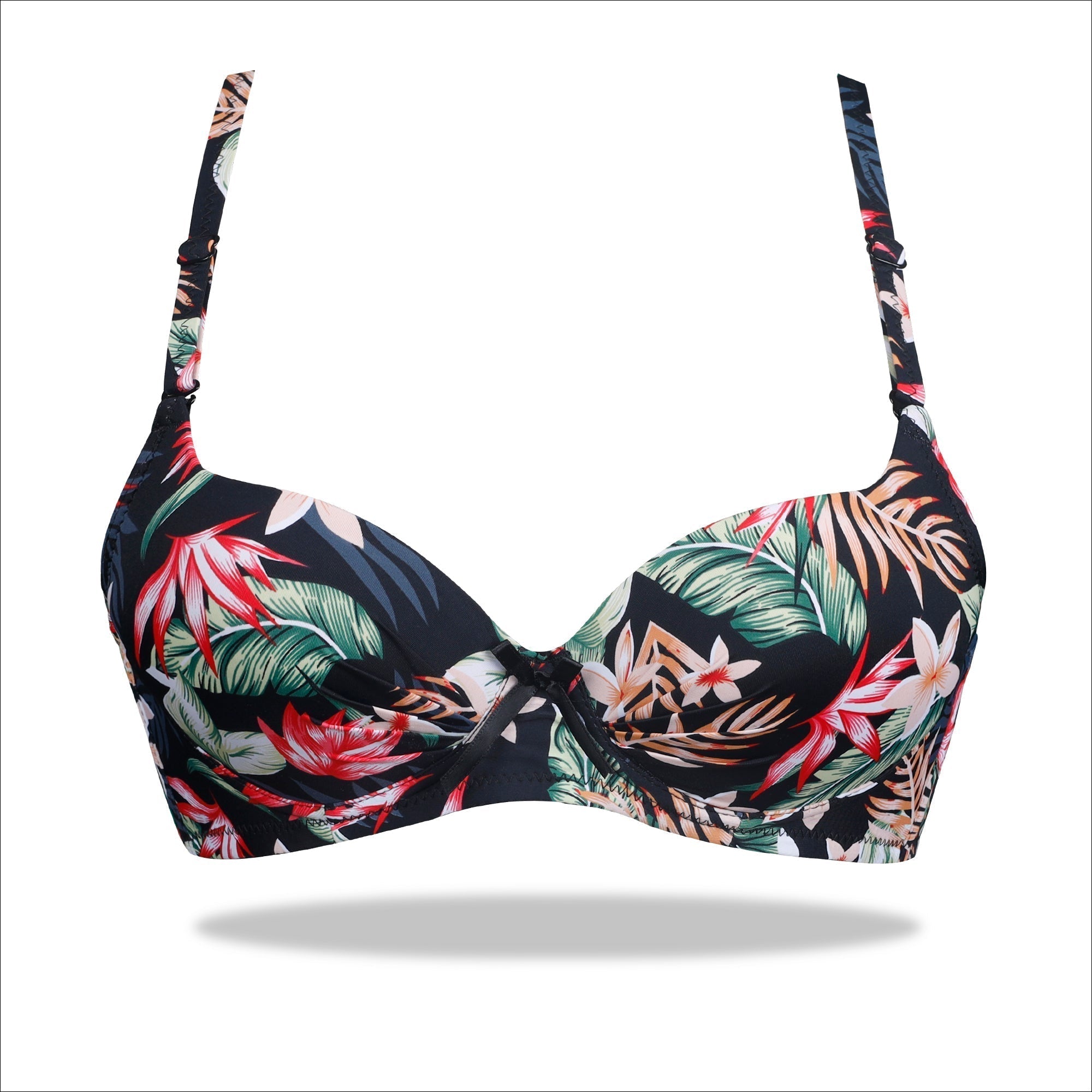 Floral Weightless Padded Scoop Bra