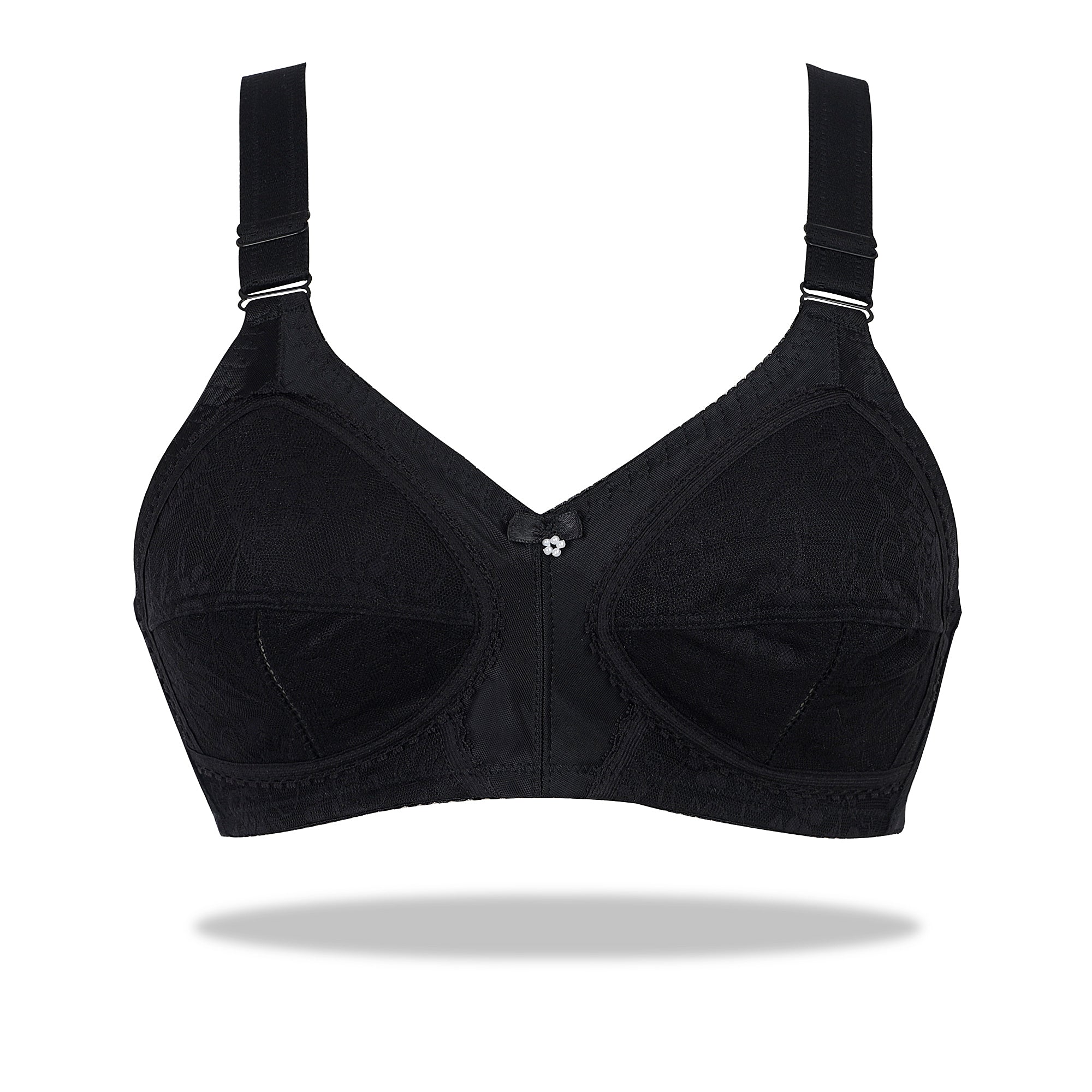 Maroon Doreen Bra - Cotton Full Coverage Non-Padded Wirefree Bra