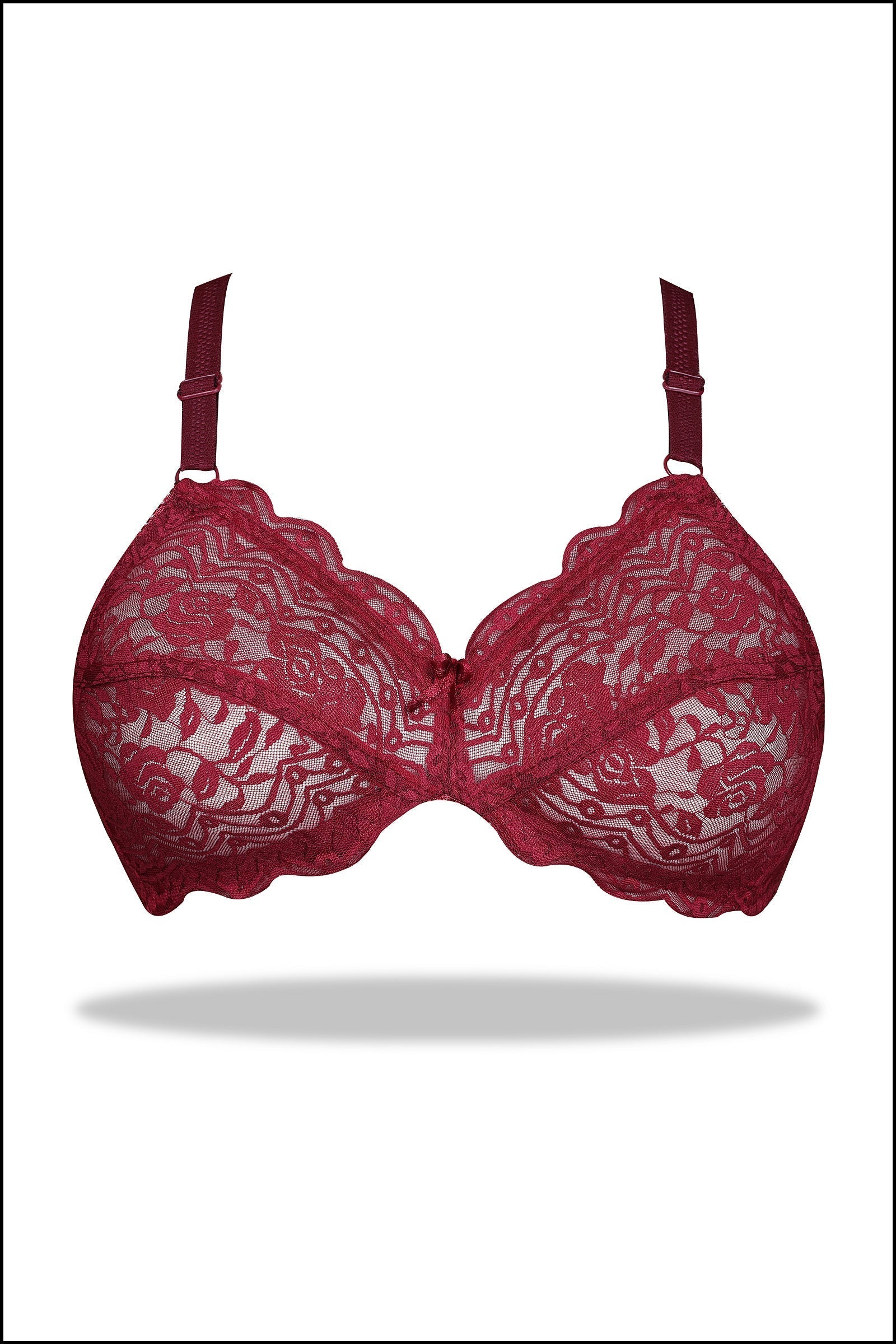 Beige Daisy - Full Soft Net Stretchable Non-Wired Bra