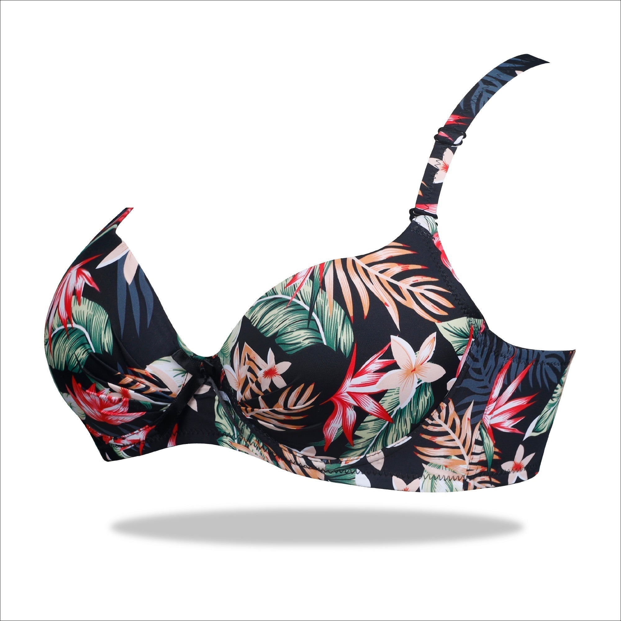 Black Weightless Padded Scoop Bra