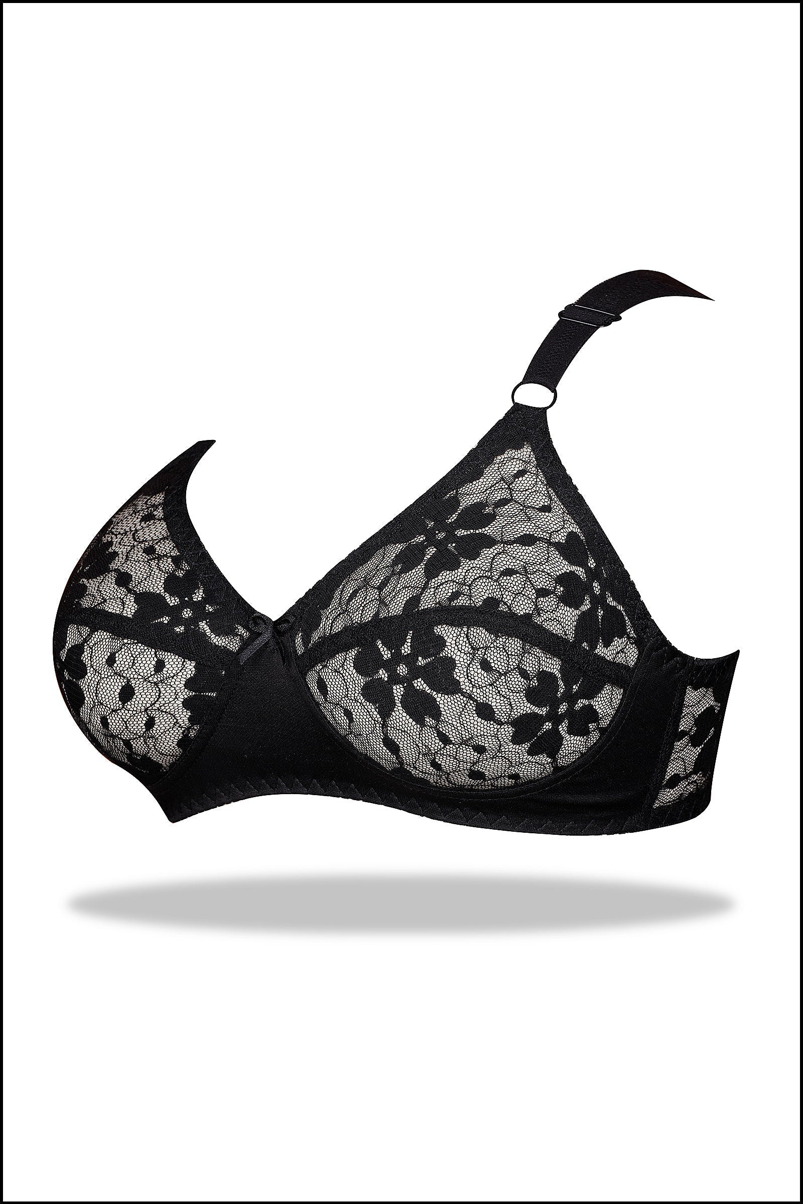 Black Top Gun Wirefree Stretchable Bra