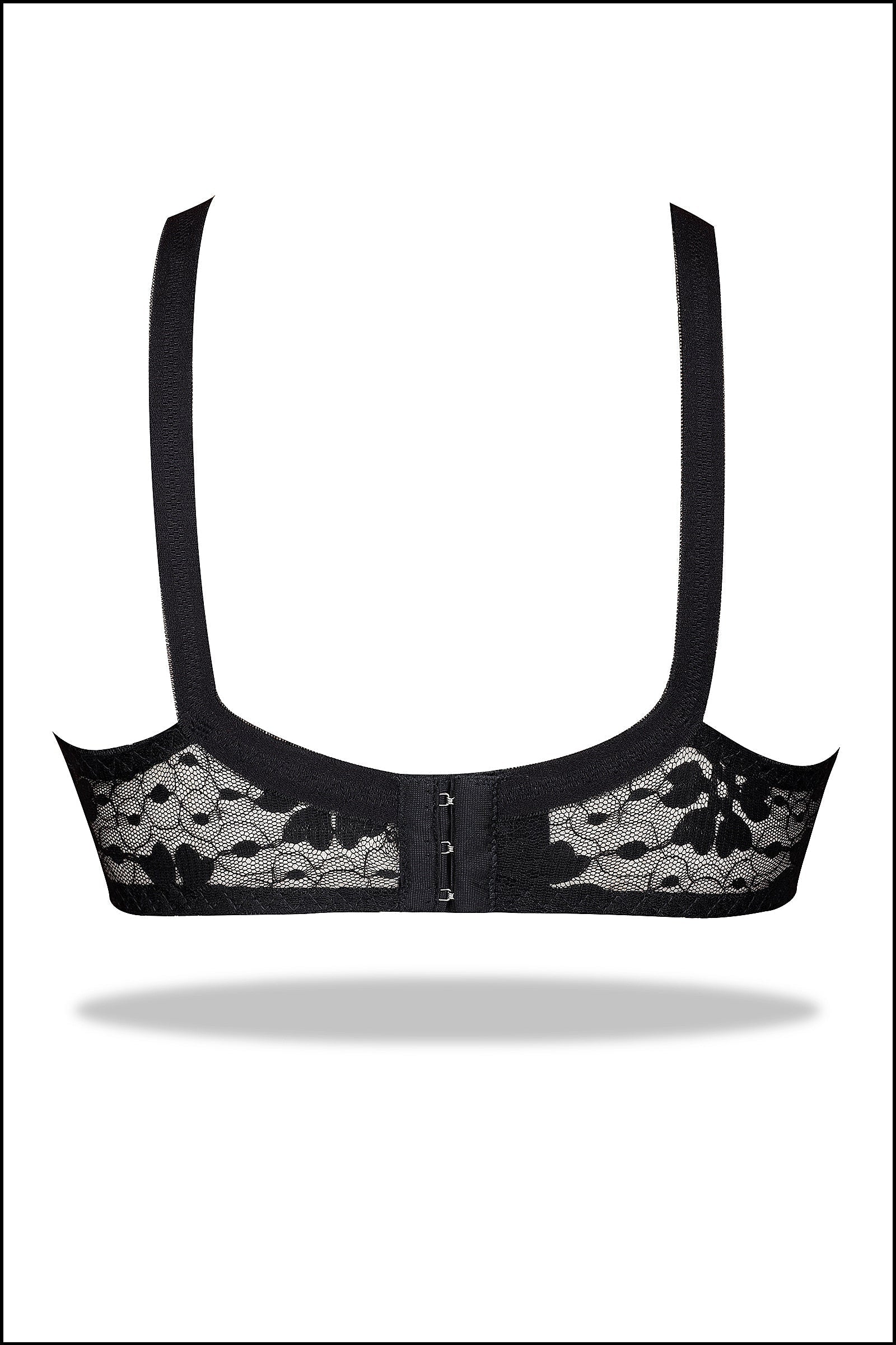 Black Top Gun Wirefree Stretchable Bra