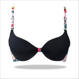 Red Padded Printed Floral Essence with Stretchable Straps
