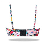 Blue Padded Printed Floral Essence with Stretchable Straps