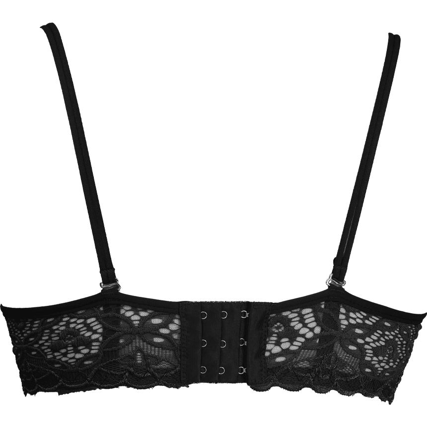 Black Medusa Padded Balconette Bra - Espicopink