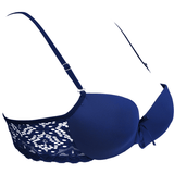 Black Medusa Padded Balconette Bra - Espicopink