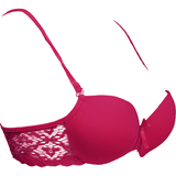 Maroon Medusa Padded Balconette Bra - Espicopink
