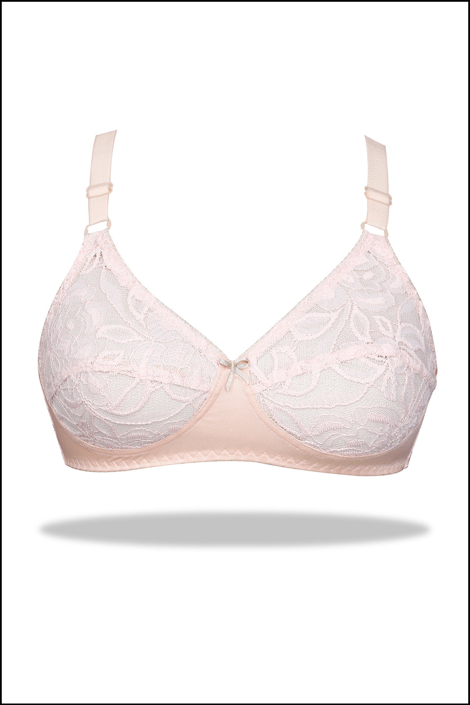 Beige Top Gun Wirefree Stretchable Bra
