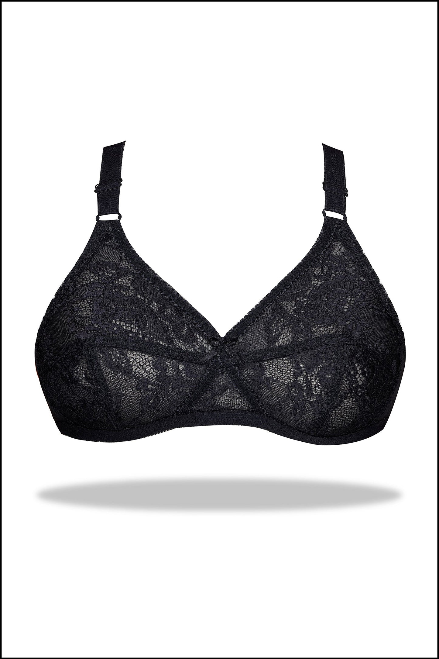 Beige Full Net Lacy Bra