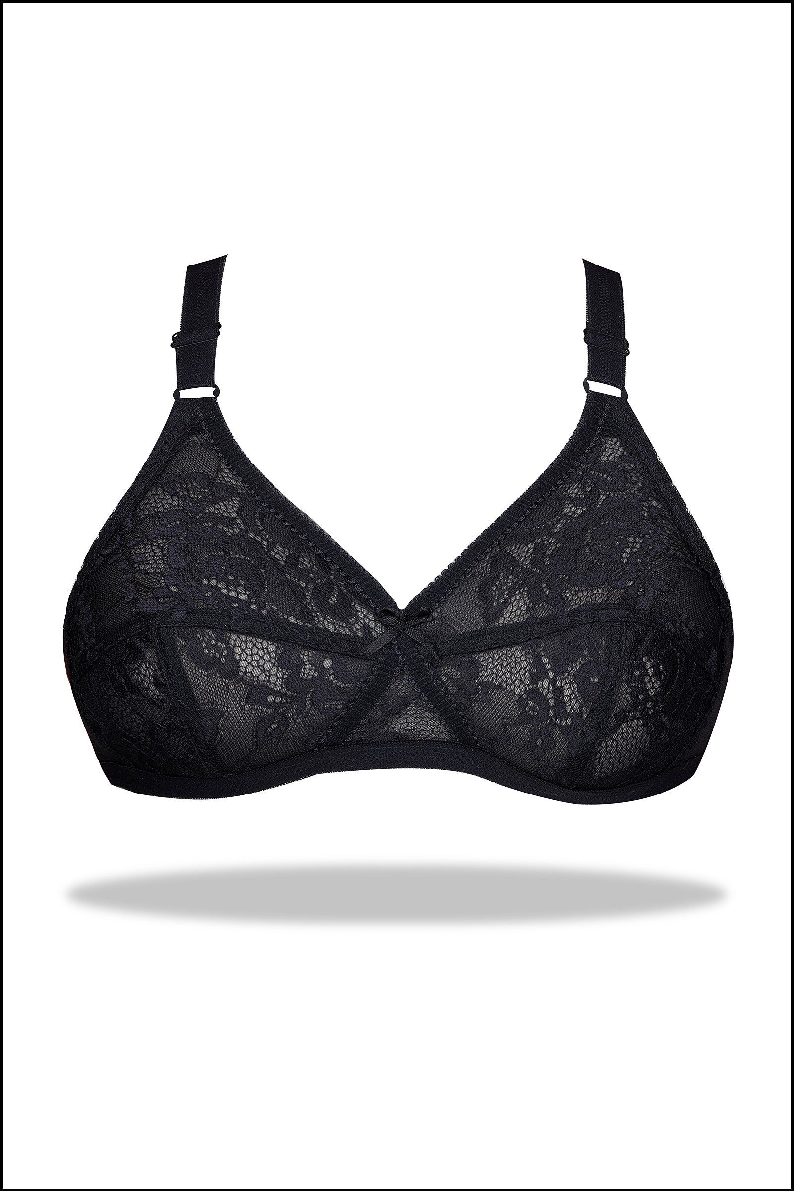 Beige Full Net Lacy Bra