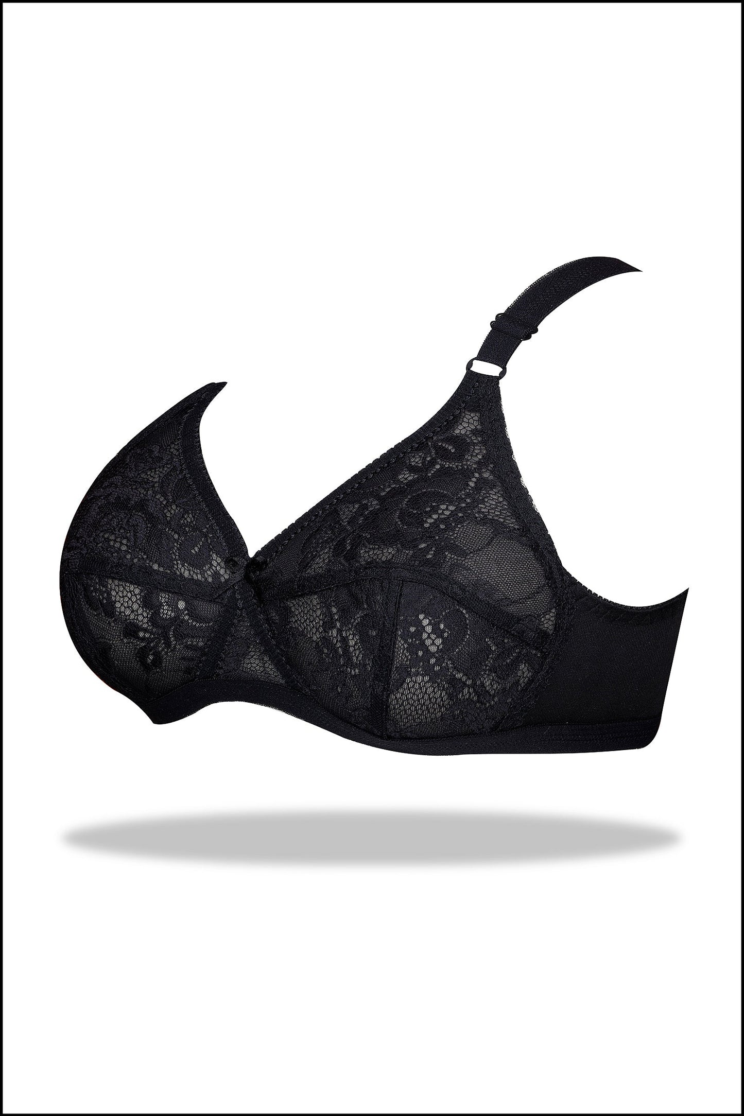 Beige Full Net Lacy Bra