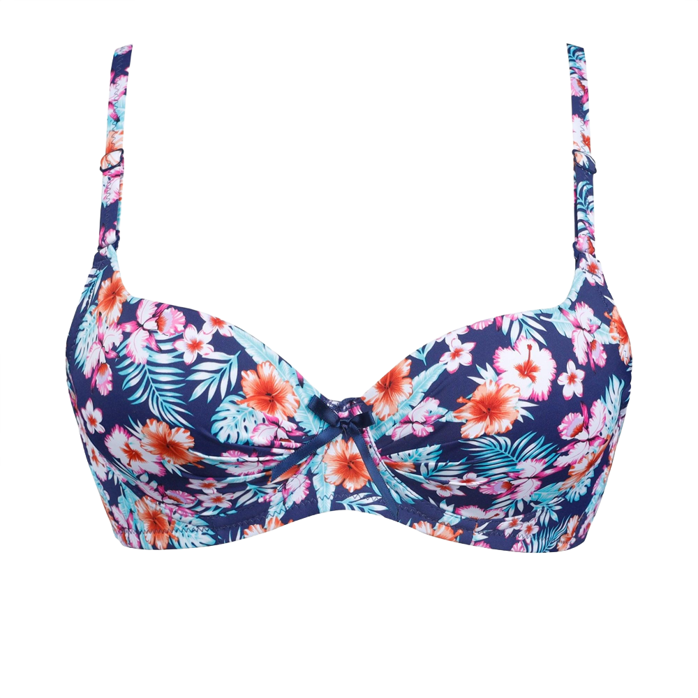 Floral Weightless Padded Scoop Bra