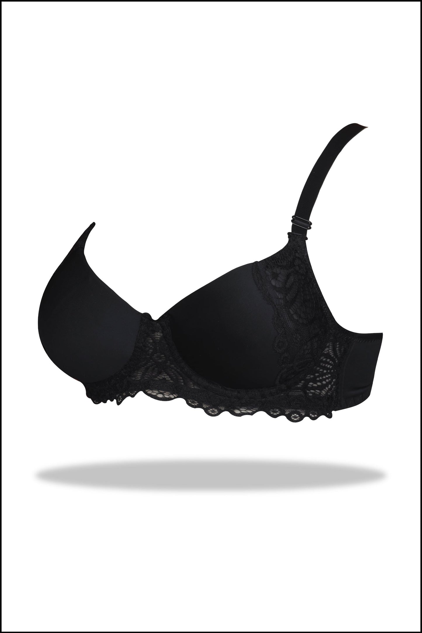 Black Double Padded Pushup Bra and Panty Set