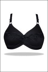 Black Call-Me-Pretty Cotton Bra