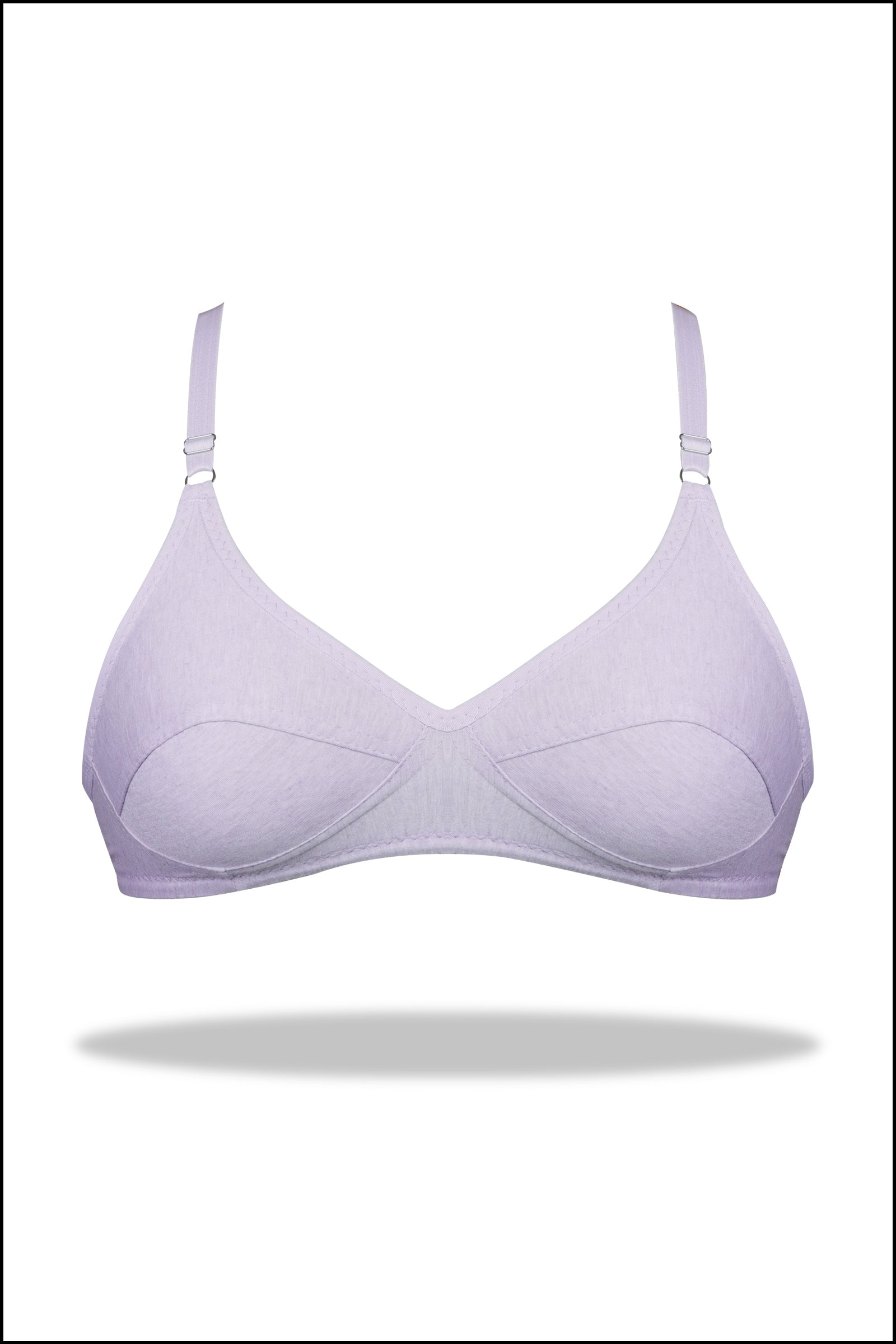 Grey Luxury Everyday Knitted Cotton Bra