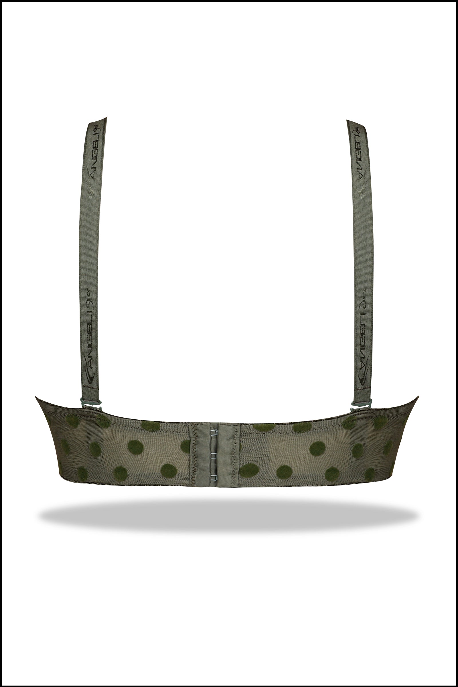 Grey Embosed Dice Microfibre T-Shirt Bra