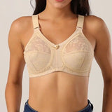Maroon Doreen Bra - Cotton Full Coverage Non-Padded Wirefree Bra