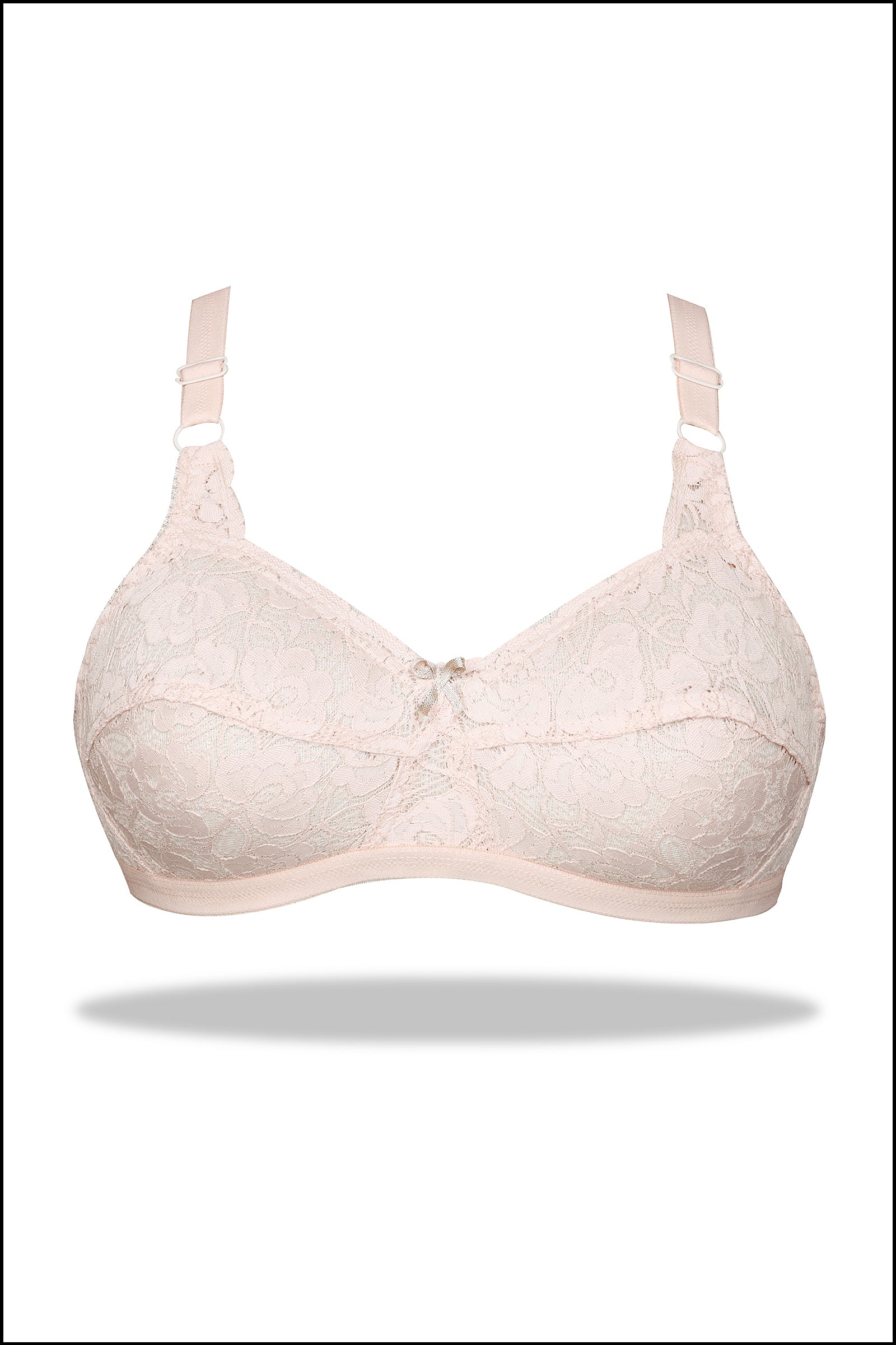 Black Mesh - Breathable Non Padded Wirefree Net Bra