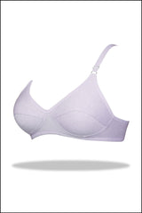 Grey Luxury Everyday Knitted Cotton Bra