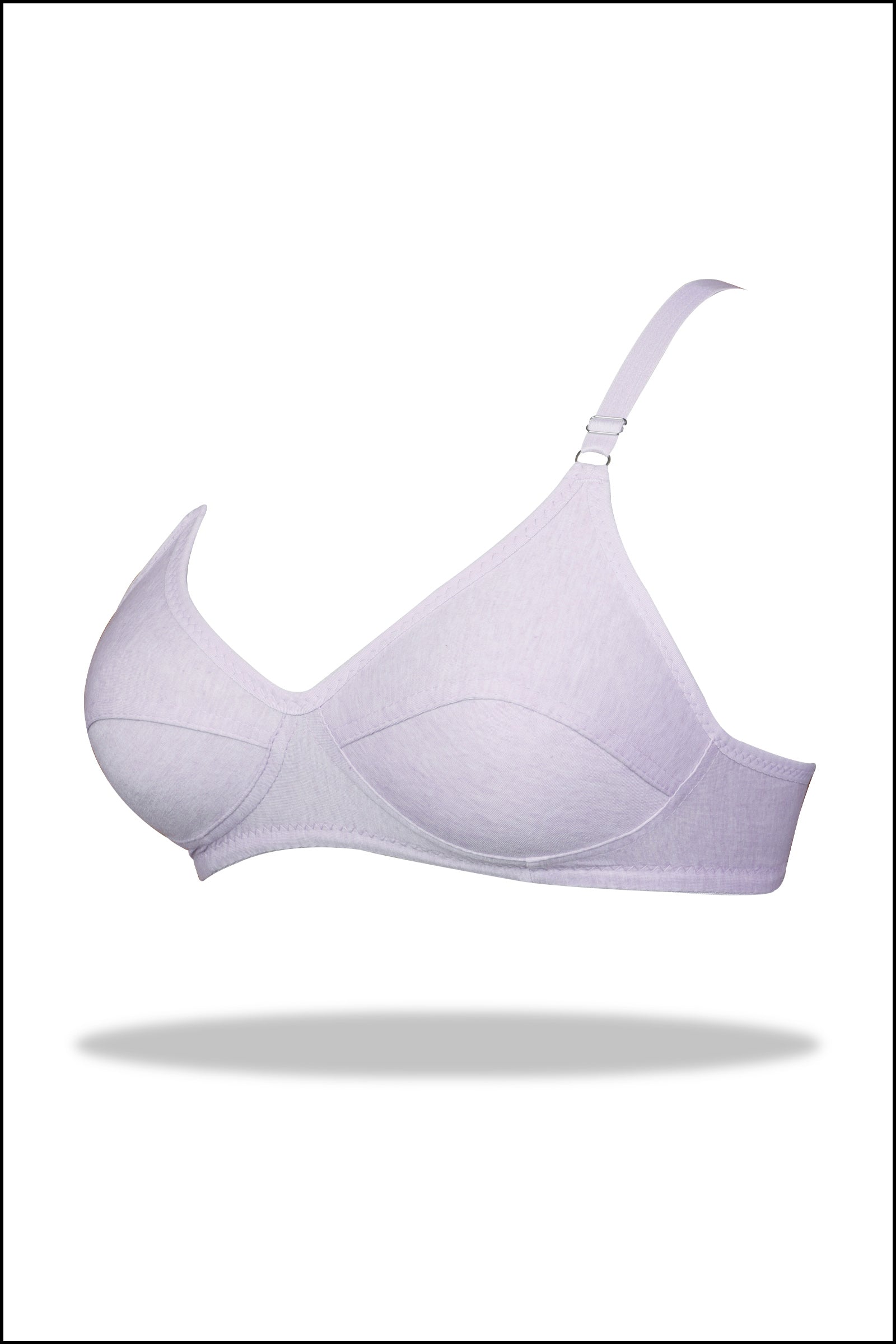 Grey Luxury Everyday Knitted Cotton Bra
