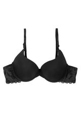Tea-Pink Round Cup T-Shirt Lacy Bra