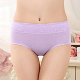 Womante Super Soft Cotton High Waist Leak Proof Period Panties -Purple