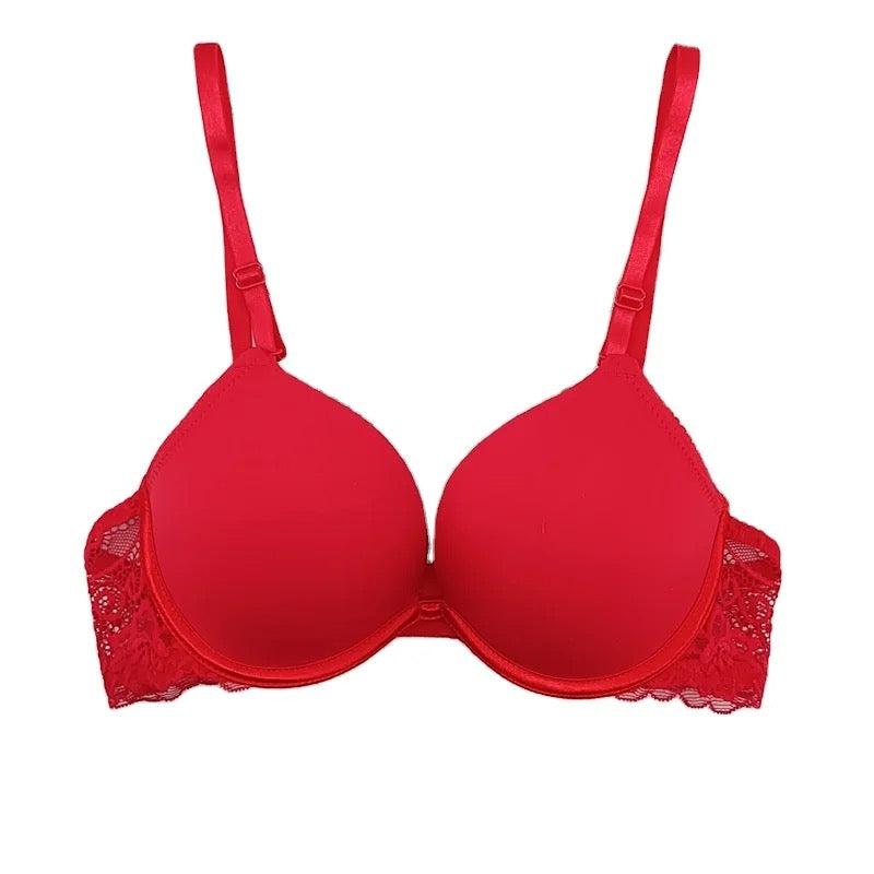 Womante Luxury Soft Padded Bra with Ultimate Pushup Experience - Red