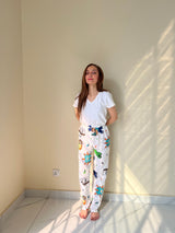 Womante Luxe Cotton Trousers - Puzzle