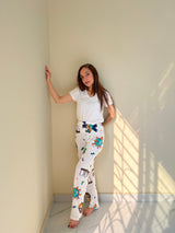 Womante Luxe Cotton Trousers - Puzzle
