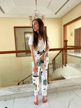 Womante Luxe Cotton Trousers - Puzzle
