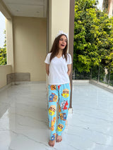 Womante Luxe Cotton Trousers - Puzzle