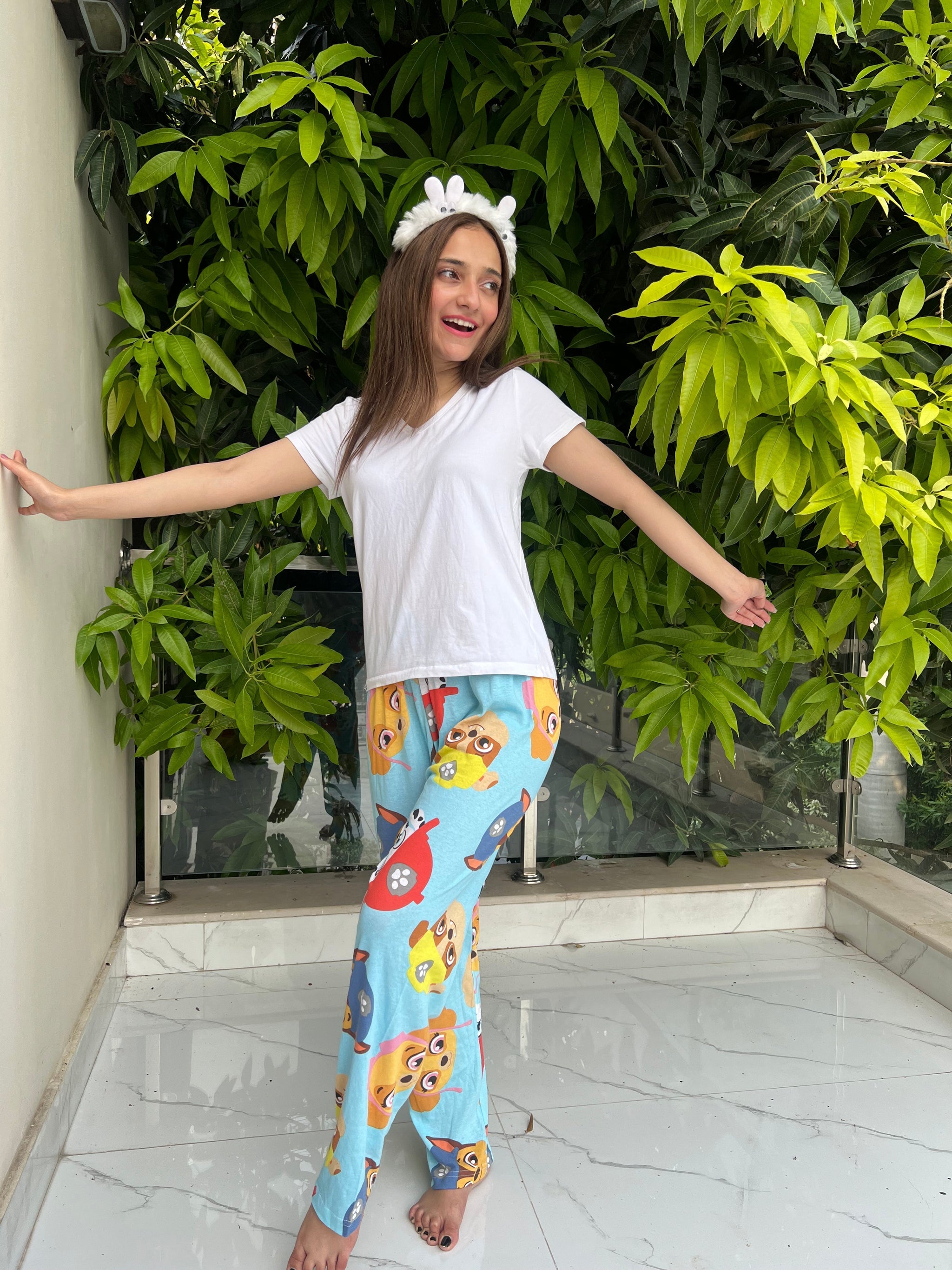 Womante Luxe Cotton Trousers - Puzzle