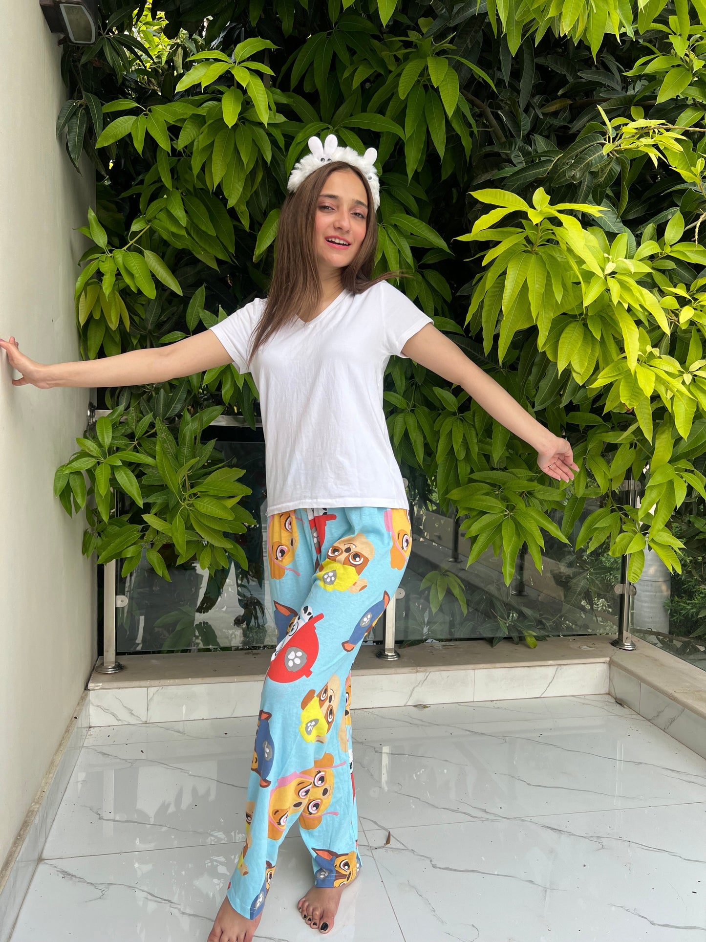 Womante Luxe Cotton Trousers - Puzzle