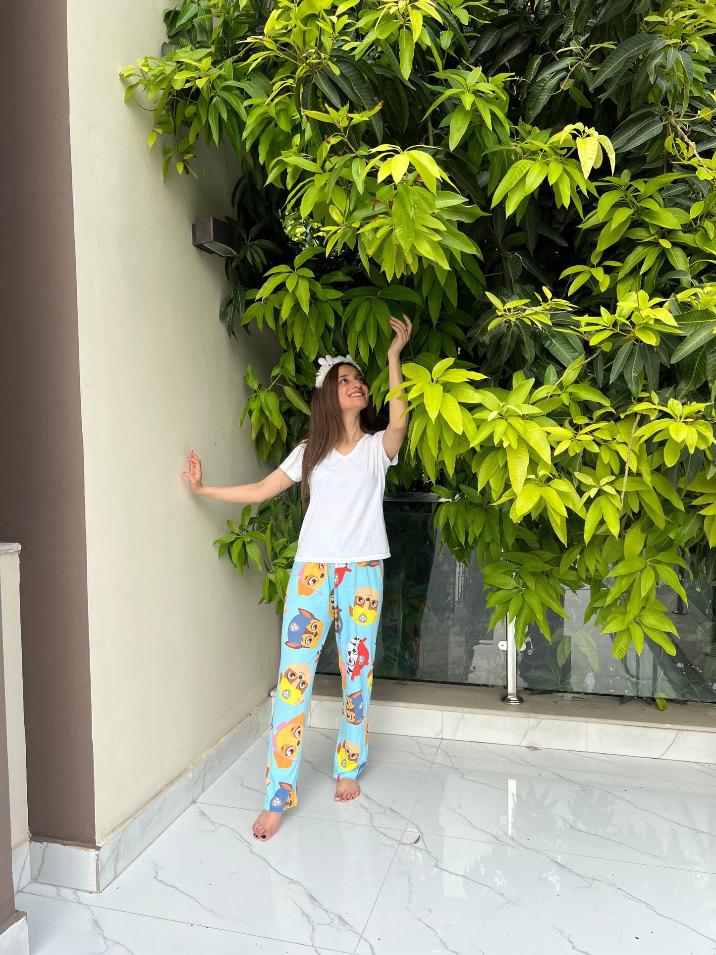 Womante Luxe Cotton Trousers - Puzzle