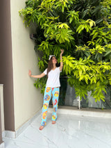 Womante Luxe Cotton Trousers - Puzzle
