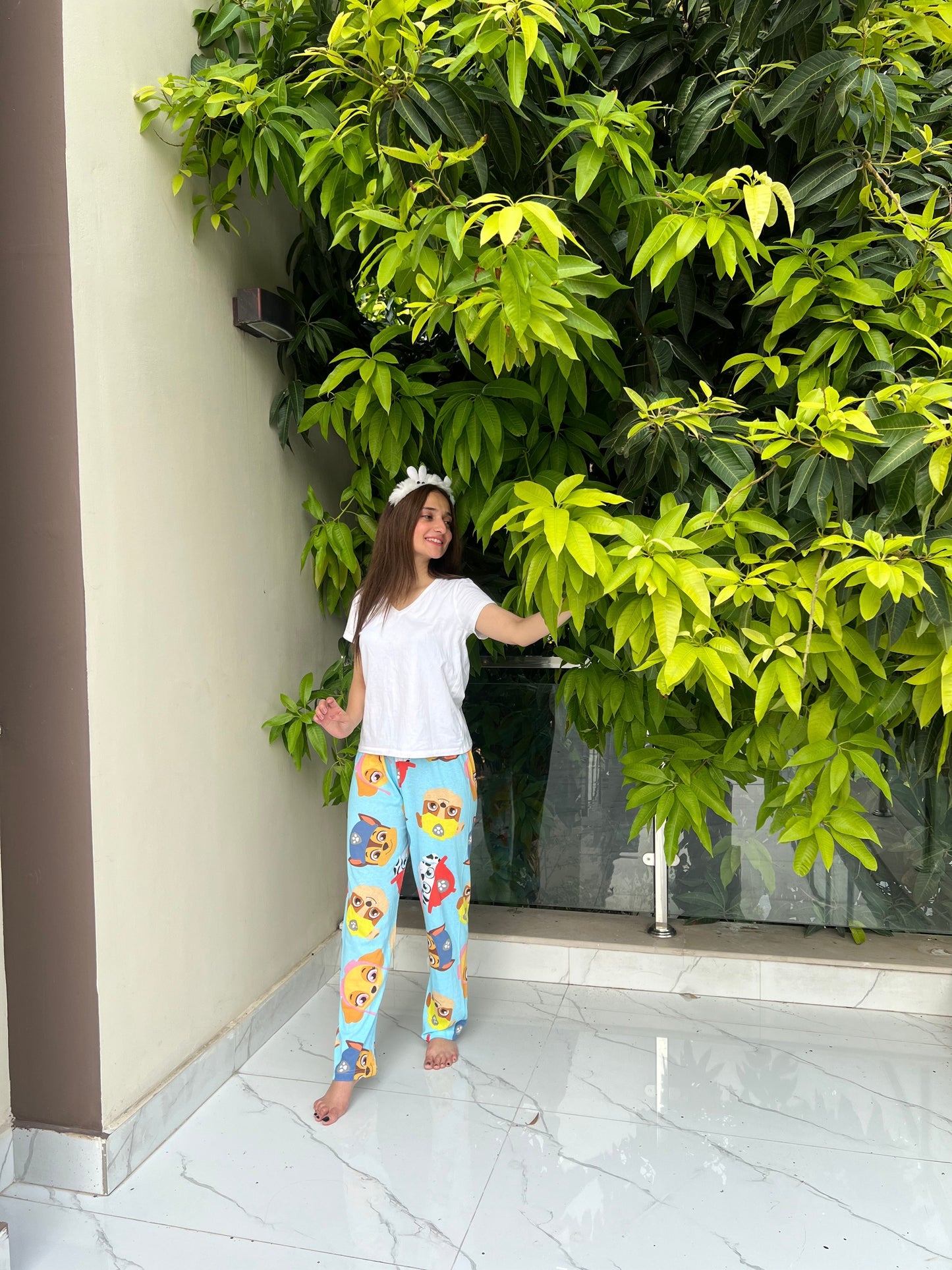 Womante Luxe Cotton Trousers - Puzzle