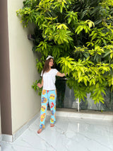 Womante Luxe Cotton Trousers - Puzzle