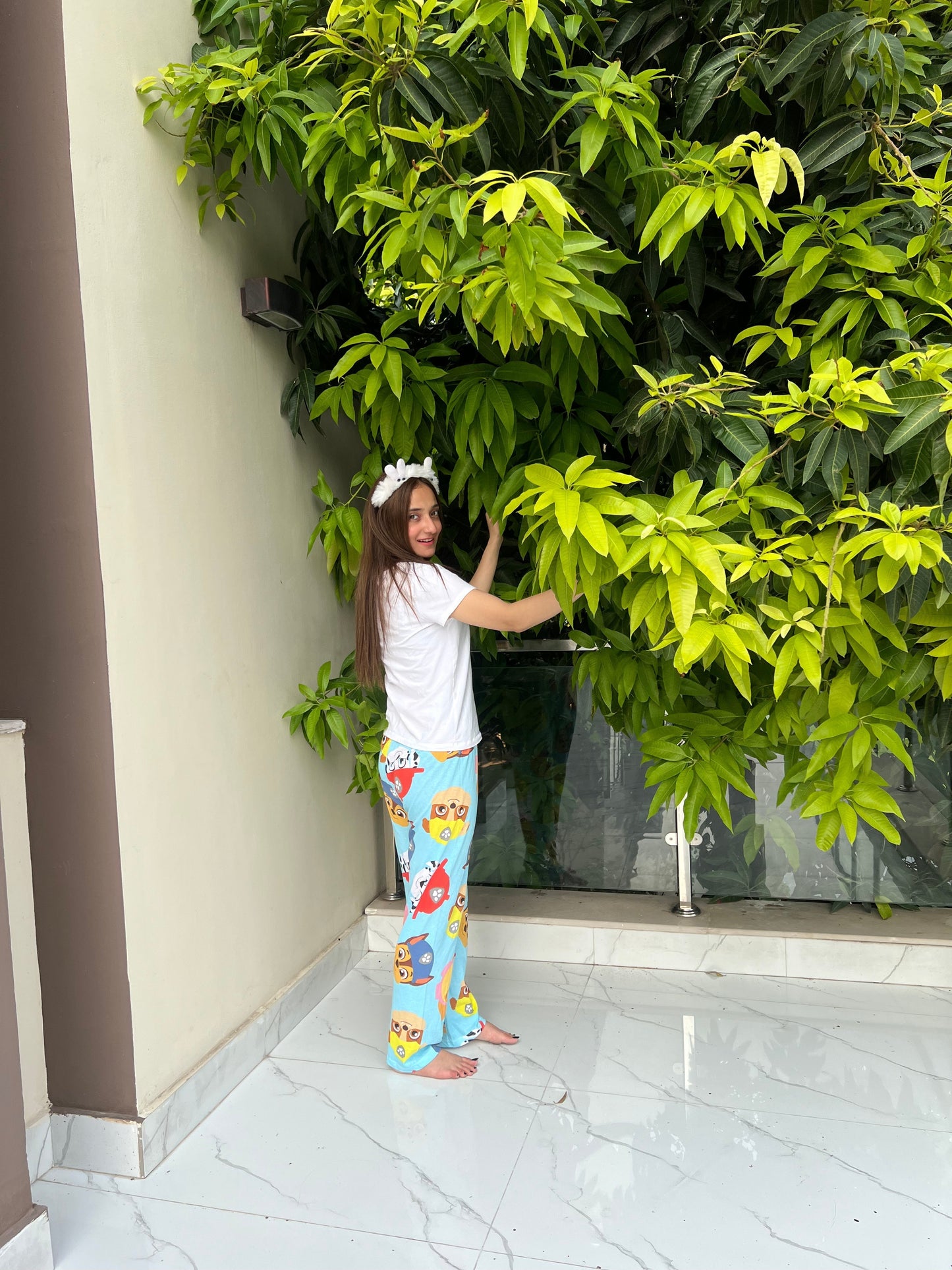 Womante Luxe Cotton Trousers - Puzzle