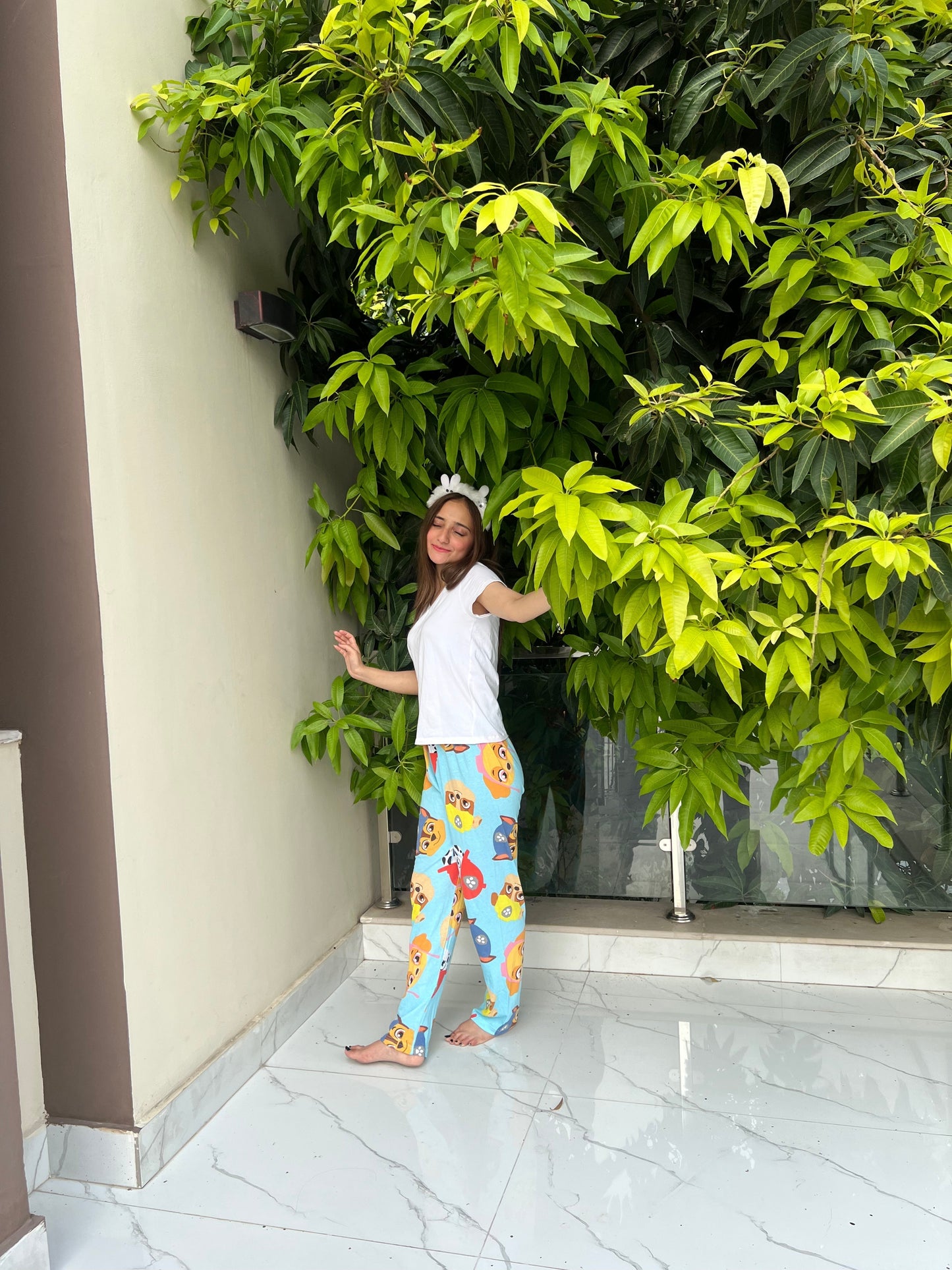 Womante Luxe Cotton Trousers - Puzzle